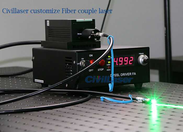 473nm Láser de fibra acoplada CivilLaser Depósito de producto personalizado